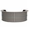Linea Italia Reception Desk 107 in D X 46 in H, 11.8 ft W X Thermofused Laminate, Ash ZUD298 - alternate 1